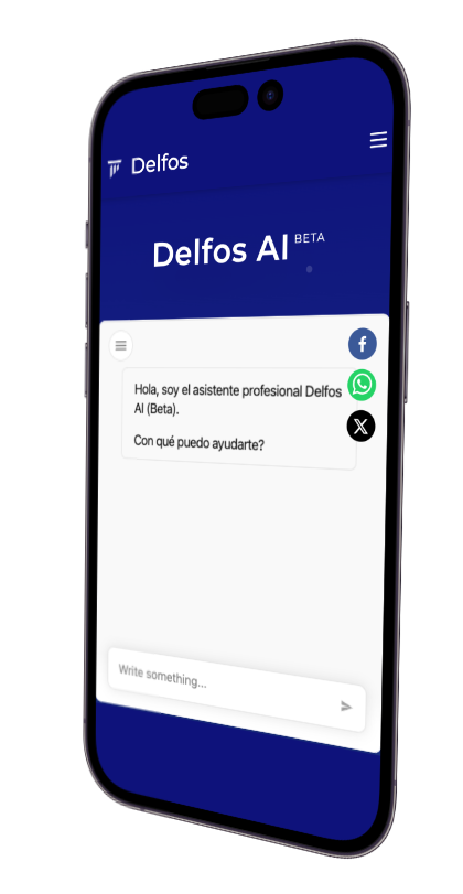 iPhone con Delfos AI